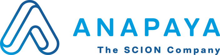 Anapaya horizontal blue tagline logo